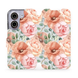 Flip pouzdro na mobil Xiaomi POCO X8 Pro - Mobiwear MP02S, pastelové květy