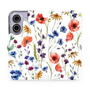 Flip pouzdro na mobil Xiaomi POCO X8 Pro - Mobiwear MP04S, luční kvítí