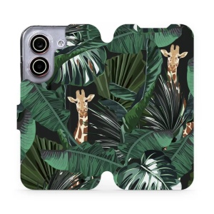 Flip pouzdro na mobil Xiaomi POCO X8 Pro - Mobiwear VP06P, žirafky