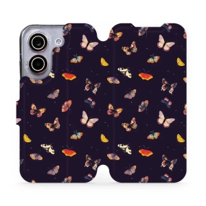 Flip pouzdro na mobil Xiaomi POCO X8 Pro - Mobiwear VP78S, barevní motýlci
