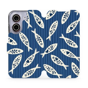 Flip pouzdro na mobil Xiaomi POCO X8 Pro - Mobiwear VP89S, rybky
