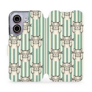 Flip pouzdro na mobil Xiaomi POCO X8 Pro - Mobiwear VP90S, číča ryby