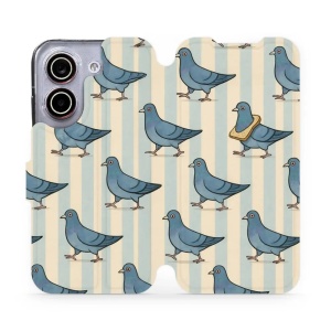 Flip pouzdro na mobil Xiaomi POCO X8 Pro - Mobiwear VP91S, holubi