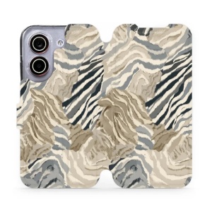 Flip pouzdro na mobil Xiaomi POCO X8 Pro - Mobiwear V168S, pruhovaná malba
