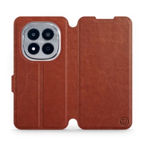 Flip pouzdro na mobil Xiaomi Redmi Note 15 Pro 4G - Mobiwear hnědé a šedé