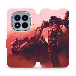 Flip pouzdro na mobil Xiaomi Redmi Note 15 Pro 4G - Mobiwear MA09S, průzkumník s červeným vozítkem