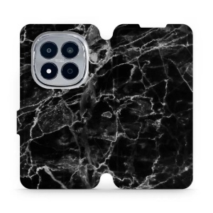 Flip pouzdro na mobil Xiaomi Redmi Note 15 Pro 4G - Mobiwear V056P, černý mramor