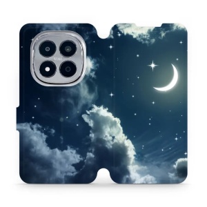 Flip pouzdro na mobil Xiaomi Redmi Note 15 Pro 4G - Mobiwear V145P, noční obloha s měsícem