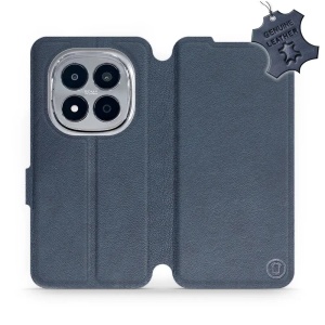 Kožené flip pouzdro na mobil Xiaomi Redmi Note 15 Pro 4G - Mobiwear - modré