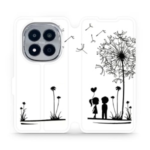 Flip pouzdro na mobil Xiaomi Redmi Note 15 Pro 4G - Mobiwear MH16P, dvojice s pampeliškou
