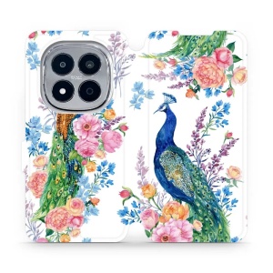 Flip pouzdro na mobil Xiaomi Redmi Note 15 Pro 4G - Mobiwear MX08S, pávi