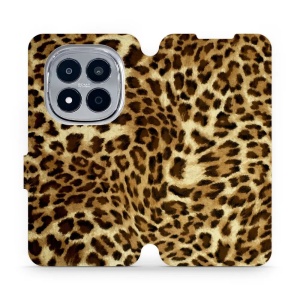 Flip pouzdro na mobil Xiaomi Redmi Note 15 Pro 4G - Mobiwear VA33P, leopardí vzor