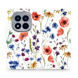Flip pouzdro na mobil Xiaomi Redmi Note 15 Pro 4G - Mobiwear MP04S, luční kvítí