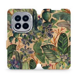 Flip pouzdro na mobil Xiaomi Redmi Note 15 Pro 4G - Mobiwear VP05S, sukulenty