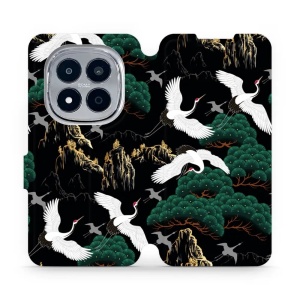 Flip pouzdro na mobil Xiaomi Redmi Note 15 Pro 4G - Mobiwear VP16S, jeřábi