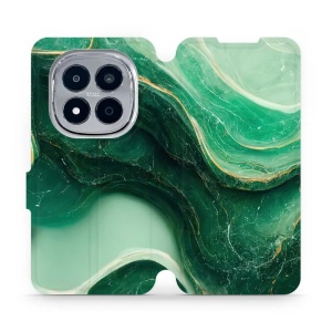 Flip pouzdro na mobil Xiaomi Redmi Note 15 Pro 4G - Mobiwear VP38S, zelený mramor