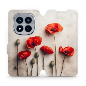 Flip pouzdro na mobil Xiaomi Redmi Note 15 Pro 4G - Mobiwear VP42S, vlčí máky