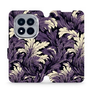 Flip pouzdro na mobil Xiaomi Redmi Note 15 Pro 4G - Mobiwear VA46S, fialové rostliny