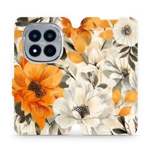 Flip pouzdro na mobil Xiaomi Redmi Note 15 Pro 4G - Mobiwear VP75S, podzimní květy