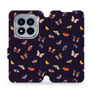 Flip pouzdro na mobil Xiaomi Redmi Note 15 Pro 4G - Mobiwear VP78S, barevní motýlci