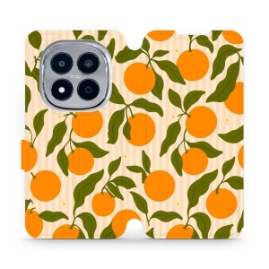 Flip pouzdro na mobil Xiaomi Redmi Note 15 Pro 4G - Mobiwear VP82S, pomeranče