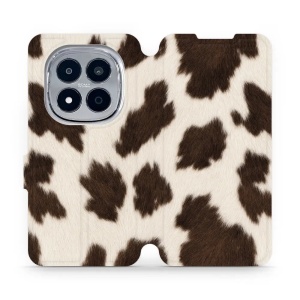 Flip pouzdro na mobil Xiaomi Redmi Note 15 Pro 4G - Mobiwear V166S, hnědá strakatá