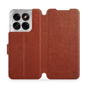 Flip pouzdro na mobil Motorola Edge 70 Fusion - Mobiwear hnědé a šedé