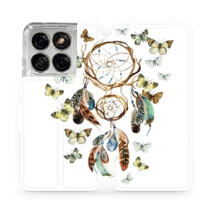 Flip pouzdro na mobil Motorola Edge 70 Fusion - Mobiwear M001P, lapač a motýlci