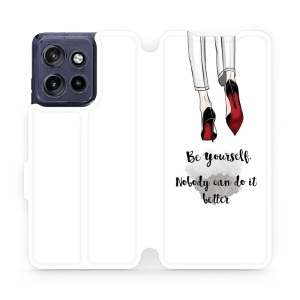 Flip pouzdro na mobil Motorola Edge 60 Neo - Mobiwear M046P, be yourself
