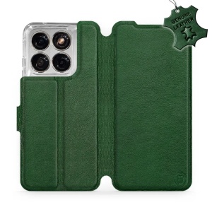 Kožené flip pouzdro na mobil Motorola Edge 70 Fusion - Mobiwear - zelené 