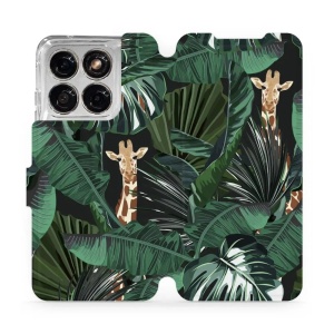 Flip pouzdro na mobil Motorola Edge 70 Fusion - Mobiwear VP06P, žirafky