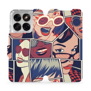 Flip pouzdro na mobil Motorola Edge 70 Fusion - Mobiwear VP18P, komiks