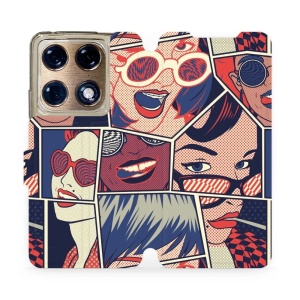 Flip pouzdro na mobil Motorola Signature 5G - Mobiwear VP18P, komiks