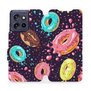 Flip pouzdro na mobil Motorola Edge 60 Neo - Mobiwear VP19S, donutky