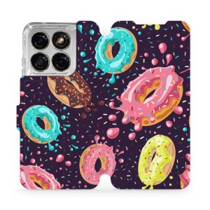 Flip pouzdro na mobil Motorola Edge 70 Fusion - Mobiwear VP19S, donutky