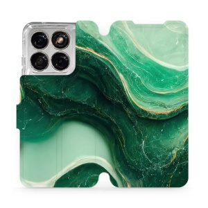 Flip pouzdro na mobil Motorola Edge 70 Fusion - Mobiwear VP38S, zelený mramor