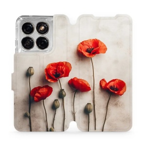 Flip pouzdro na mobil Motorola Edge 70 Fusion - Mobiwear VP42S, vlčí máky