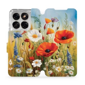 Flip pouzdro na mobil Motorola Edge 70 Fusion - Mobiwear VP43S, letní louka