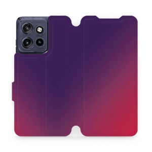 Flip pouzdro na mobil Motorola Edge 60 Neo - Mobiwear VP67S, fialový a růžový odstín
