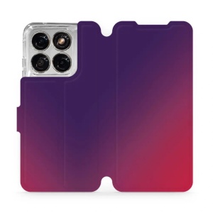 Flip pouzdro na mobil Motorola Edge 70 Fusion - Mobiwear VP67S, fialový a růžový odstín