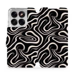 Flip pouzdro na mobil Motorola Edge 70 Fusion - Mobiwear VA63S, vlnky a linky