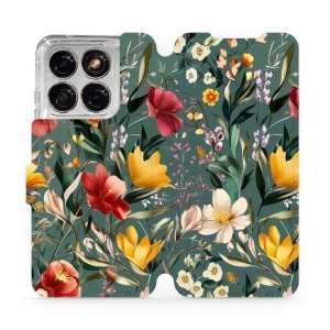 Flip pouzdro na mobil Motorola Edge 70 Fusion - Mobiwear VP71S, na zelené louce