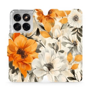 Flip pouzdro na mobil Motorola Edge 70 Fusion - Mobiwear VP75S, podzimní květy