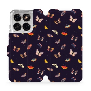 Flip pouzdro na mobil Motorola Edge 70 Fusion - Mobiwear VP78S, barevní motýlci