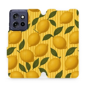 Flip pouzdro na mobil Motorola Edge 60 Neo - Mobiwear VP81S, citrony