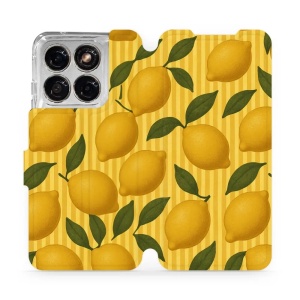 Flip pouzdro na mobil Motorola Edge 70 Fusion - Mobiwear VP81S, citrony
