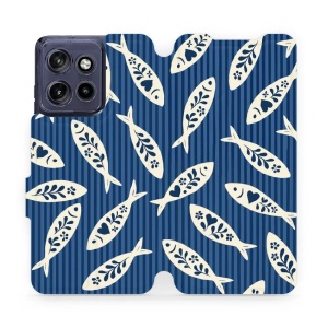 Flip pouzdro na mobil Motorola Edge 60 Neo - Mobiwear VP89S, rybky