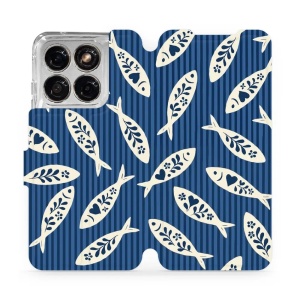 Flip pouzdro na mobil Motorola Edge 70 Fusion - Mobiwear VP89S, rybky
