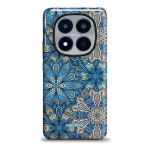 Odolný kryt na mobil Xiaomi Redmi Note 15 Pro Plus 5G - Mobiwear Elite Pro E108E, modré mandala květy