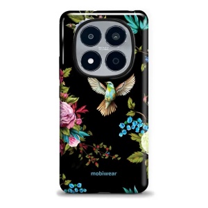 Odolný kryt na mobil Xiaomi Redmi Note 15 Pro Plus 5G - Mobiwear Elite Pro ED09E, ptáček a květy